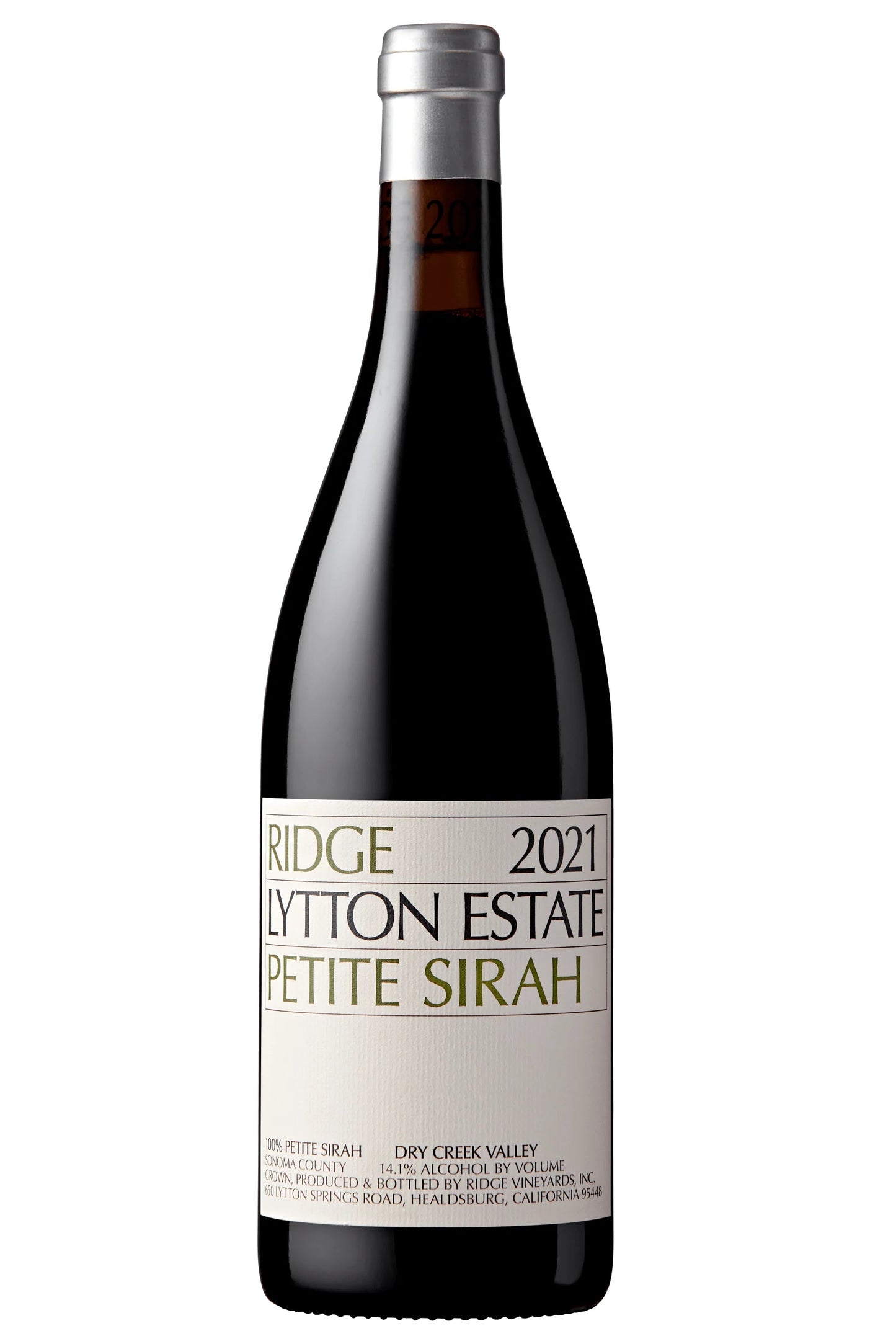 Ridge Vineyards Lytton Estate Petite Sirah 2021
